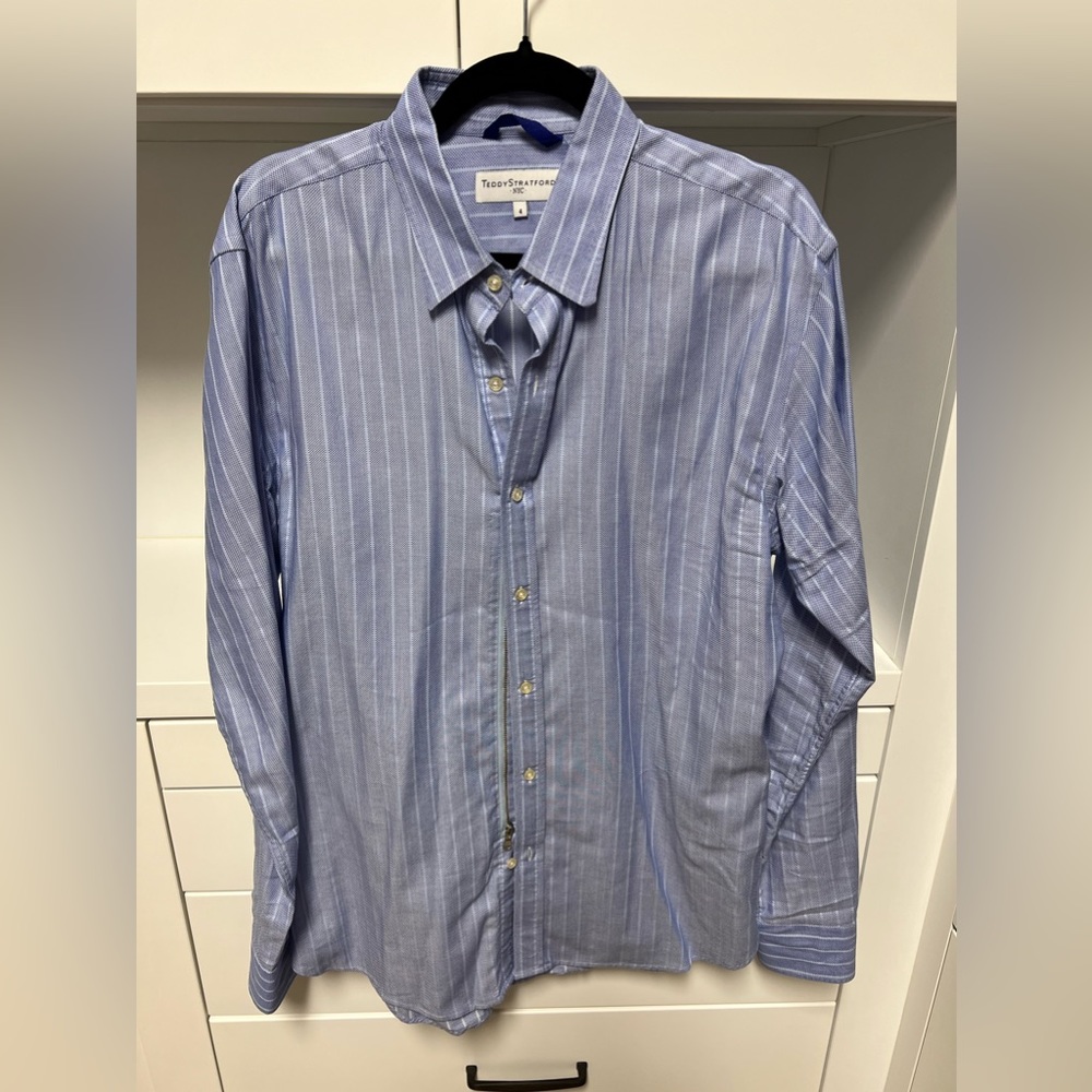 Teddy Stratford Premium Handmade Zipfit dress shirt.